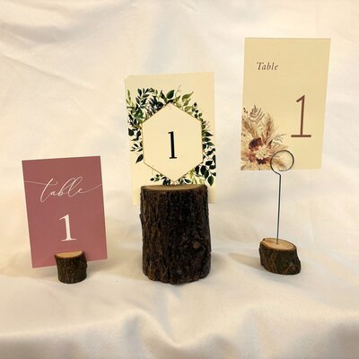 decor table number at barnwood events in madison, winconsin.