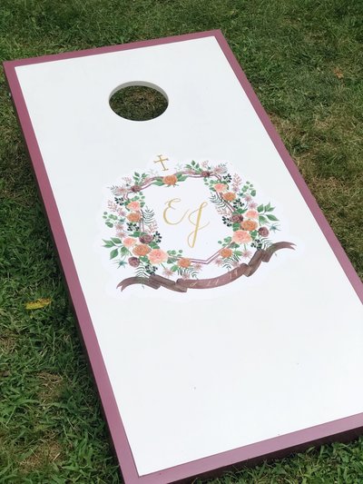 custom-wedding-crest-cornhole-board-The-Welcoming-District