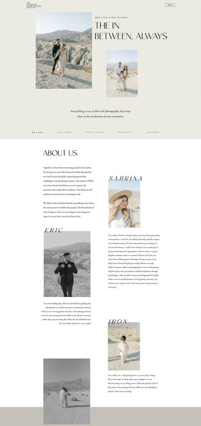 Authentic About - Garden of Muses Showit Website Template