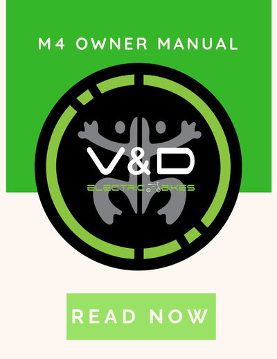 V&D Electric Bikes, V and D Electric Bikes, Go-Bikes M4, manual