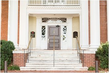 front doors of the poinsett club in Greenville
