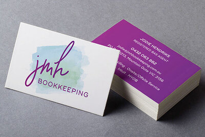 JMH Bookkeeping Business Card by The Brand Advisory