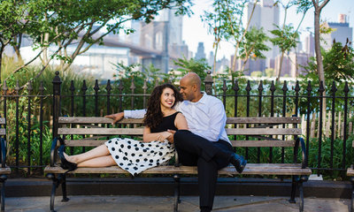 dumbo brooklyn heights new york engagement photos