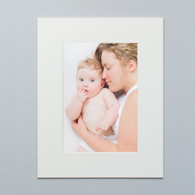 printed photo of mother and baby