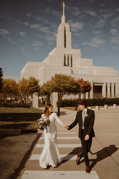 LDS temple wedding photographer