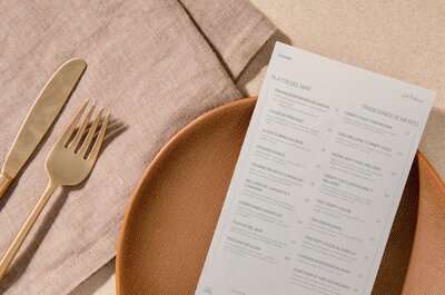 A French Riviera-inspired restaurant menu template set