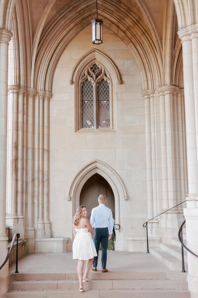 National Cathedral engagement photo session with Northern Virgina wedding photographer, Katie Annie Photography