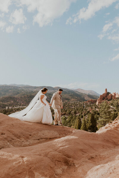 colorado springs elopement at garden of the gods
