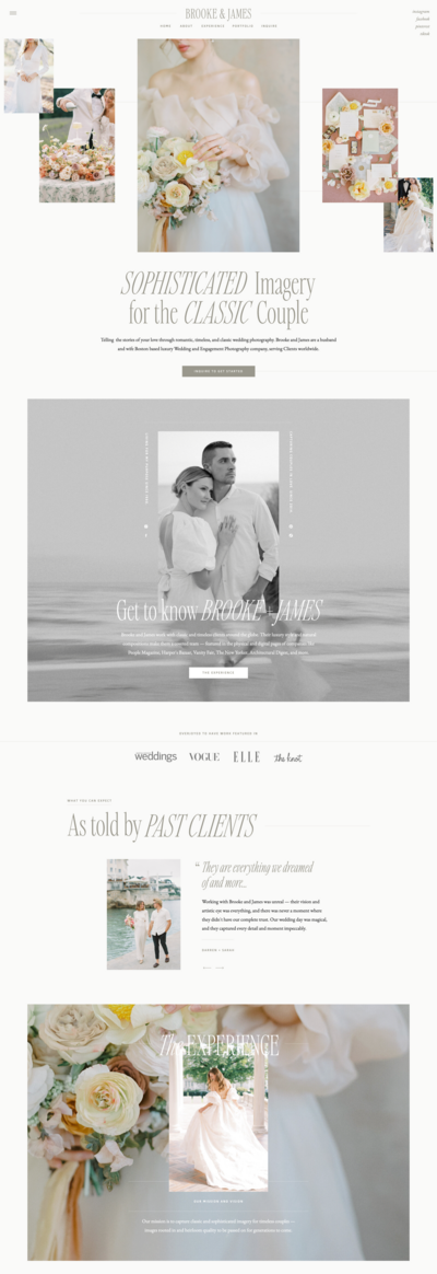 Easy-to-customize Showit website templates for photographers and creatives, designed to showcase your work and convert visitors into clients.