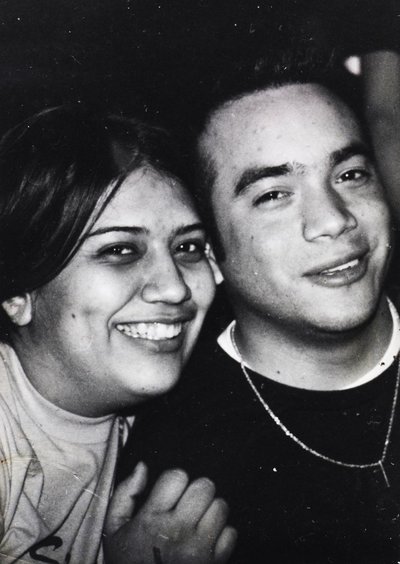 First picture San Antonio Photographers Irene Castillo and David Castillo when they were first dating