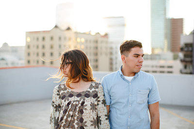 Los Angeles engagement photo osession