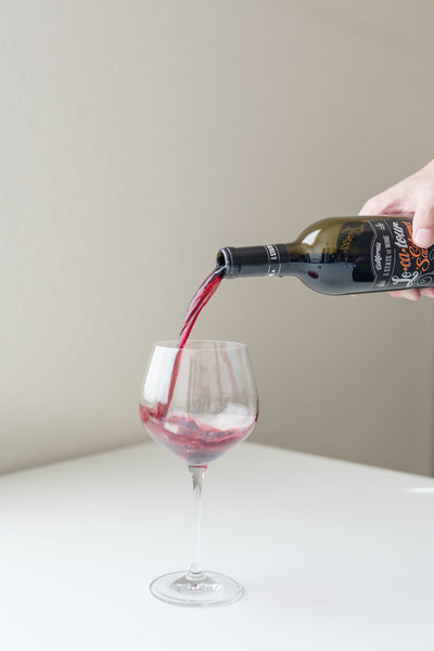 orlando photographer drinking wine