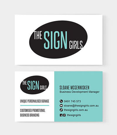 The Sign Girls Business Card by The Brand Advisory