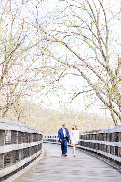 Kayla and Bailey at their Percival's Island Engagement Session in downtown Lynchburg Virginia