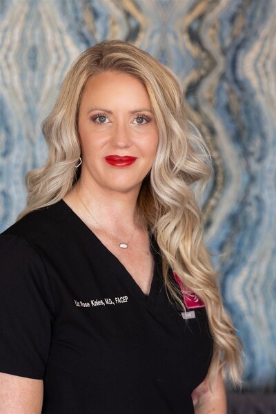 Headshot of Dr. Liz Knies at her office in Canon City, CO