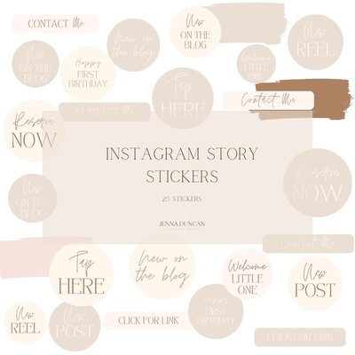 Instagram Story Stickers Templates