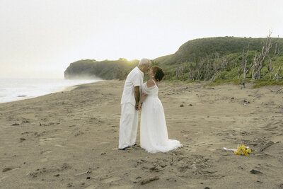 couple sitting on step