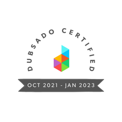 Dubsado Certified Specialist 2022 badge