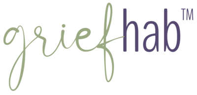GriefhabLogo_typelogo_twocolor_sagepurple