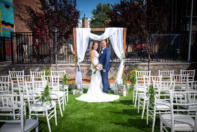 Photo of the Two Leg Arbor that you can rent for your event/wedding from Unique Melody Events & Design (New England Wedding and Event Planners)