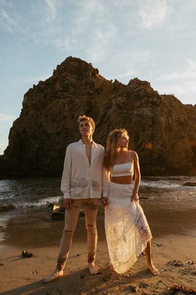 A wild young couple eloping on the west coast.