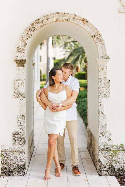 Couple kissing on Ft. Lauderdale beach
