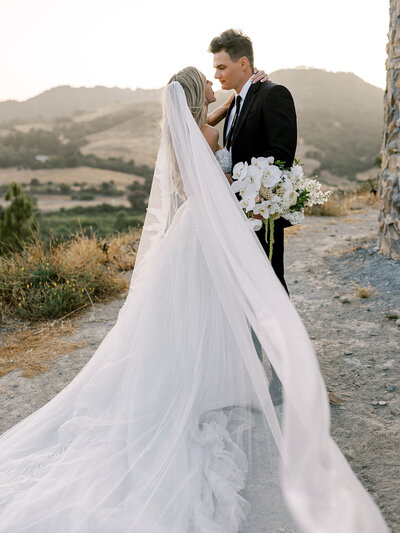 10 - Summer and Paris Wedding - Sunset Couple Photos - 192