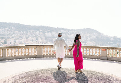 colorful engagement session in nice france