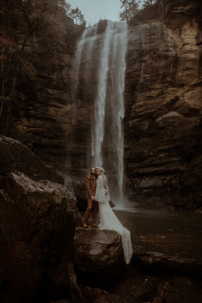 Waterfall Wedding in Toccoa Falls Georgia