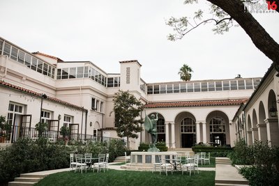 Courtyard for the Ebell Club of Los Angeles wedding venue