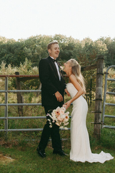 Wedding couple on wedding day
