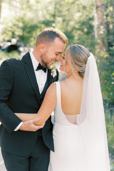 Luxury Colorado Mountain Wedding - bride and groom