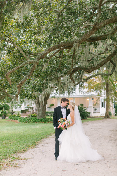 Fall Bride and Groom Private Home Newlywed Portraits