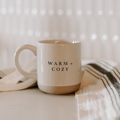 Warm and cozy coffee mug.