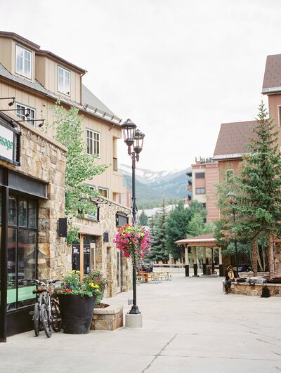 shops in Breckenridge Colorado travel print photo