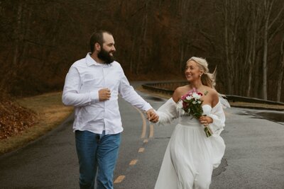 A precious elopement in asheville, nc.