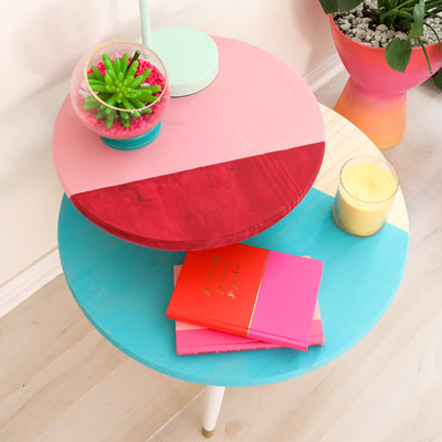 colorblocked table