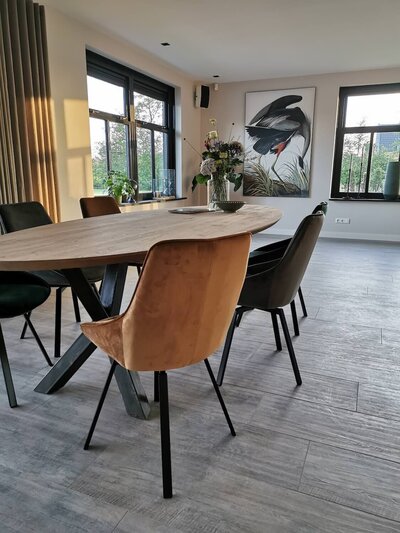 Inrichting eetkamer voor woning in Leek door Styling by Annemarie