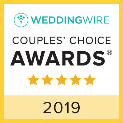 Winner of the Couple's Choice Award in 2019 via Wedding Wire