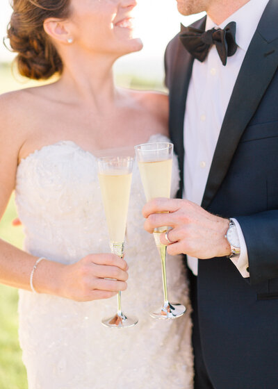 Bride and Groom Champagne Flutes
