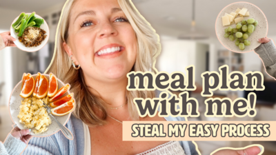 Youtube thumbnail of Mollie Mason my weekly meal planning & prepping process video