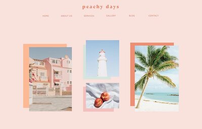 Peachy Days Showit Template for Brands