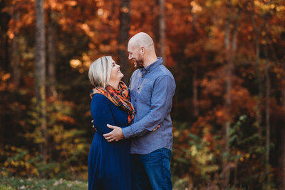 Family poses for Extended Family Photoshoot in Asheville, NC.