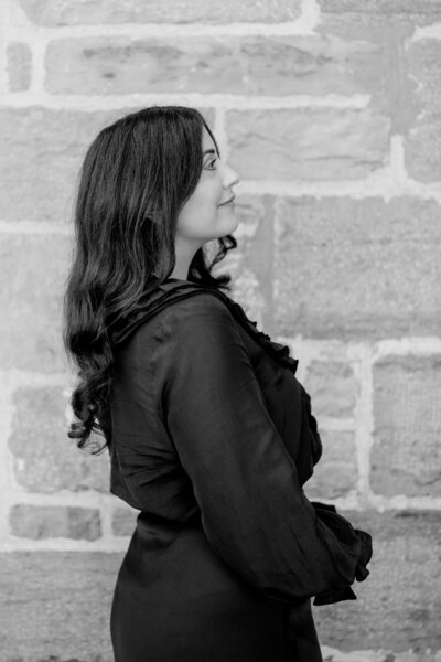 Wedding photographer Emma Haidar, passionate about books, yoga, family, and presence — influences carried into her photography.