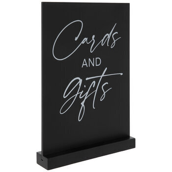 black gift cards sign