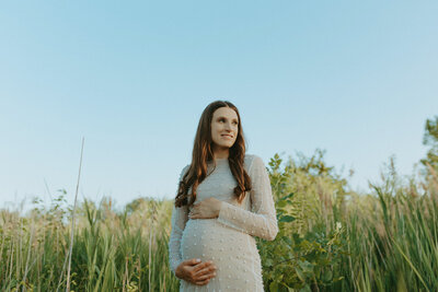 Maternity session at Terry Trueblood Park in Iowa City