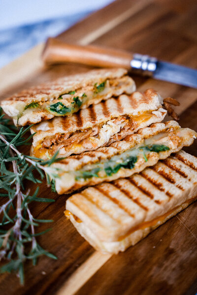 Delicious hot paninis made by the best caterers in Utah Crisp catering