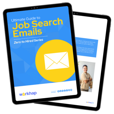 tablet mockup for the ultimate job search emails guide
