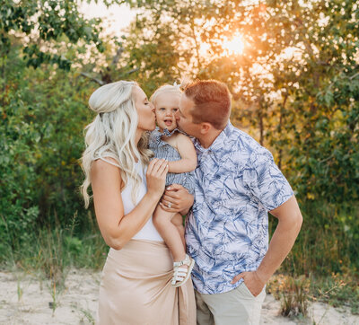 Family lifestyle session at the beach