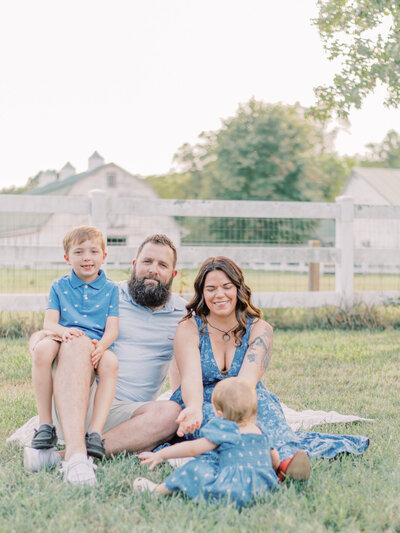 Young growing family at Greenwell State Park.
